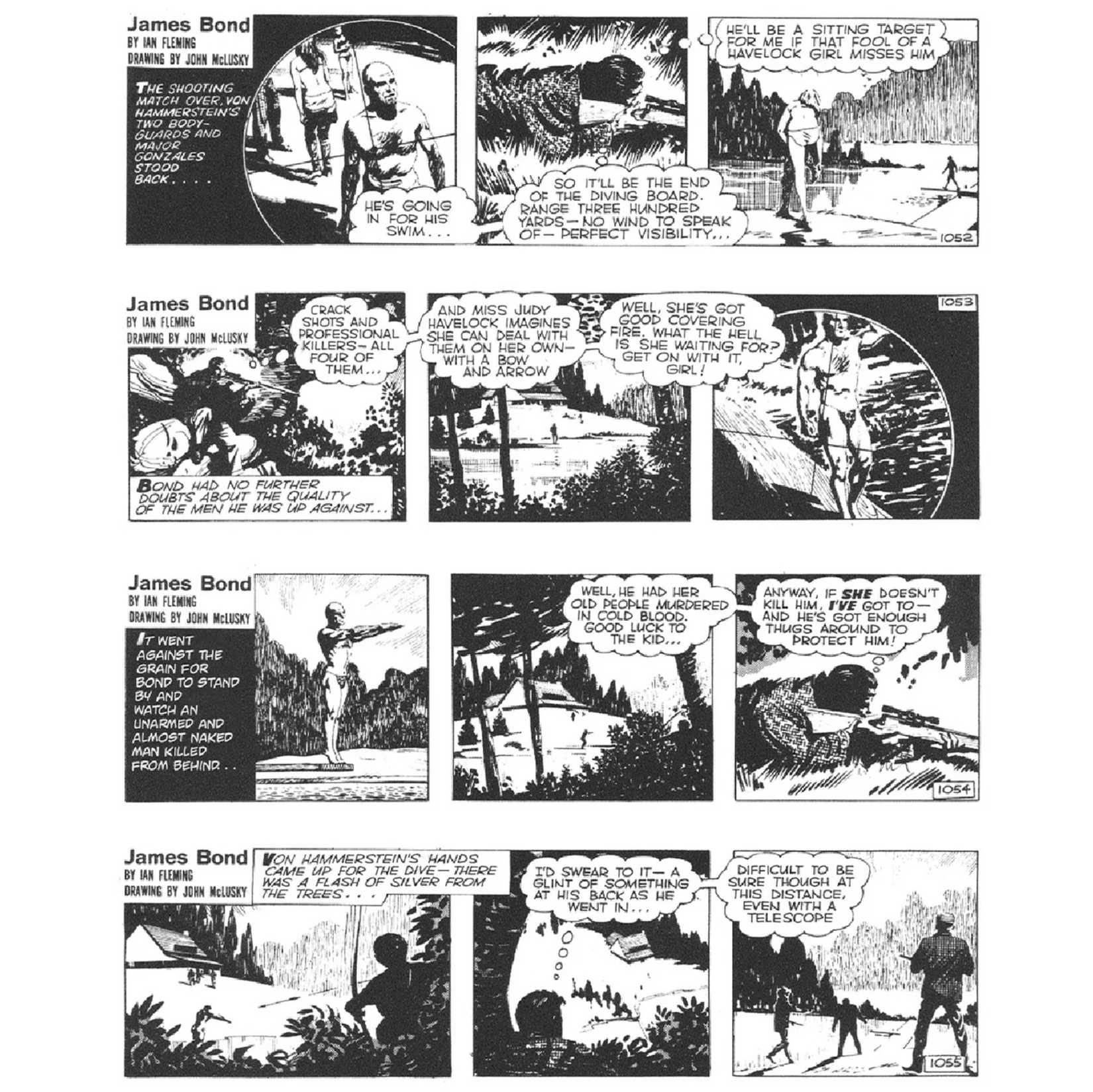 james bond classic comic strips