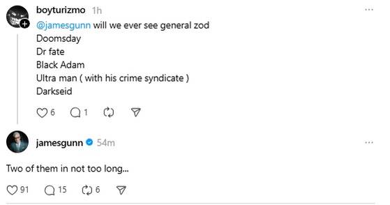 James Gunn Confirms DCU Characters Joining Soon