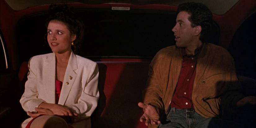 jerry in a car with elaine in seinfeld season 1