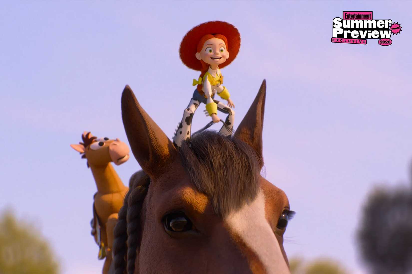 Jessie e Bullseye em cena de Toy Story 5