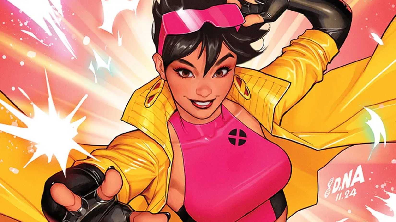 Jubilee activates her fireworks mutant powers in X-Men art