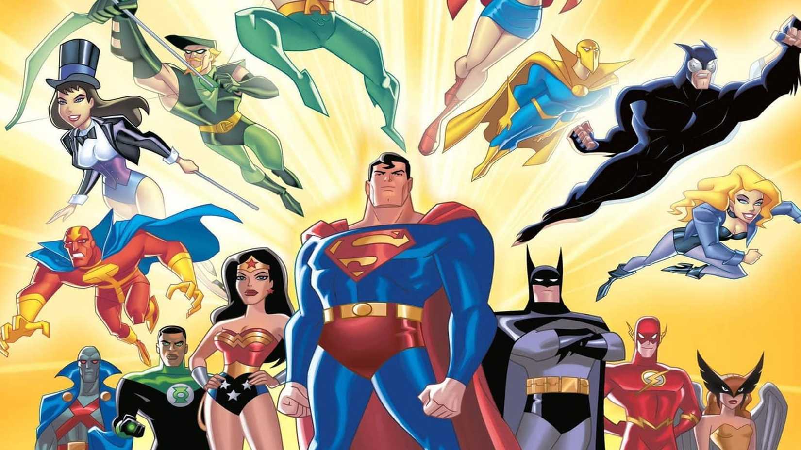 The cast of Justice League Unlimited