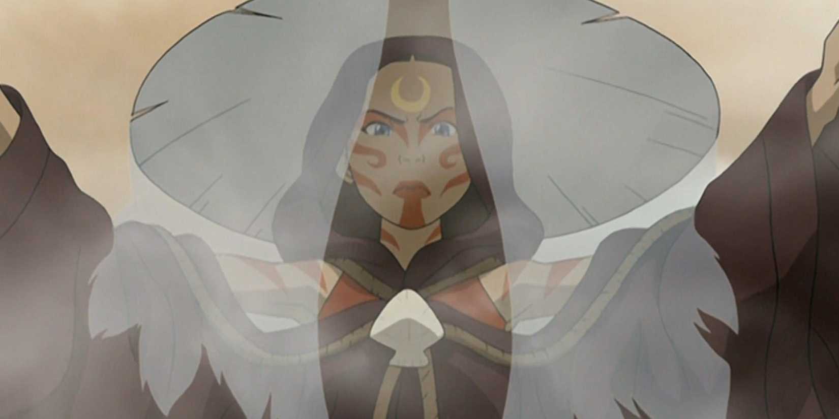 Katara como a Dama Pintada em Avatar: The Last Airbender