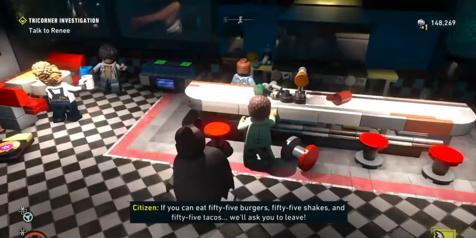LEGO Batman I think you should leave easter egg