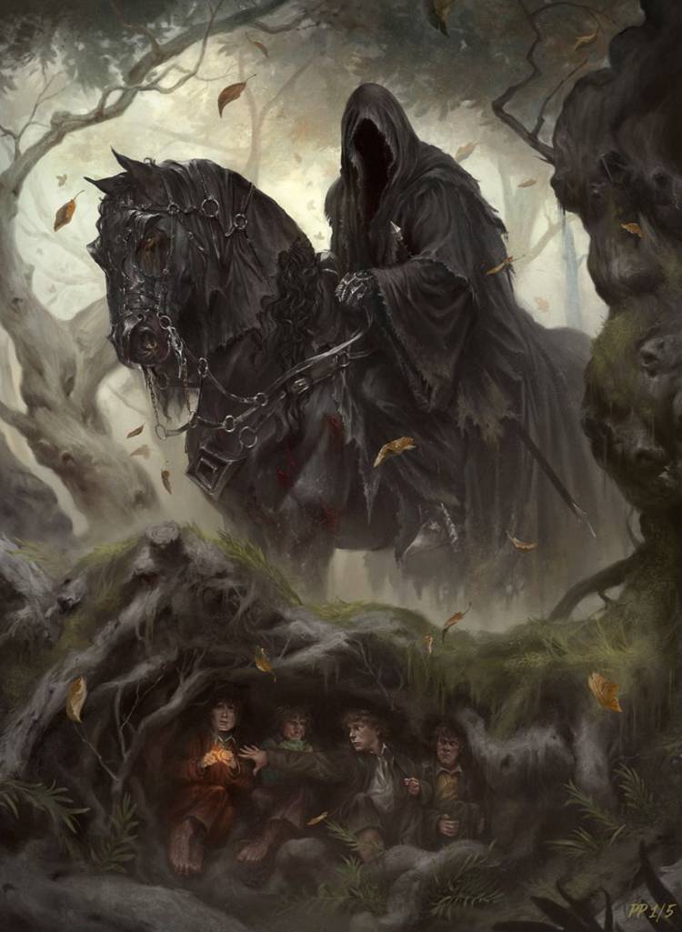 LOTR black rider art print 
