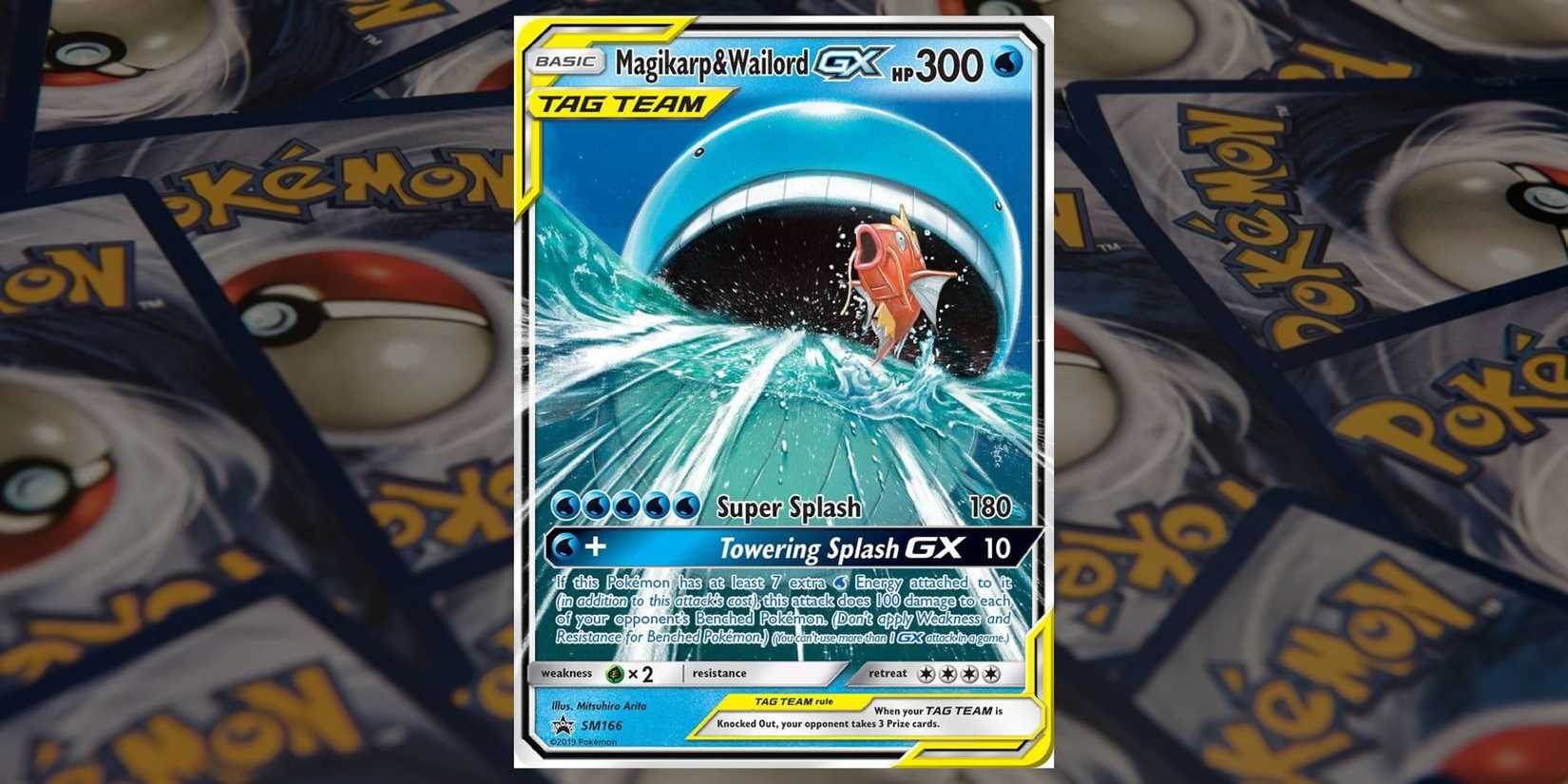 Magikarp and Wailord GX tag team promo from Pokemon TCG Sun and Moon