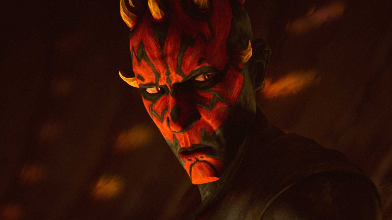 Maul looking to the side in Maul Shadow Lord season 1