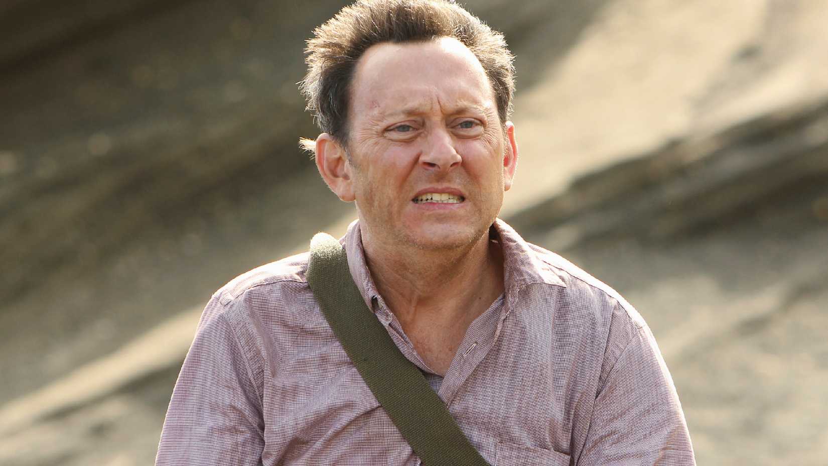 Michael Emerson as Ben Linus grimacing in Lost.