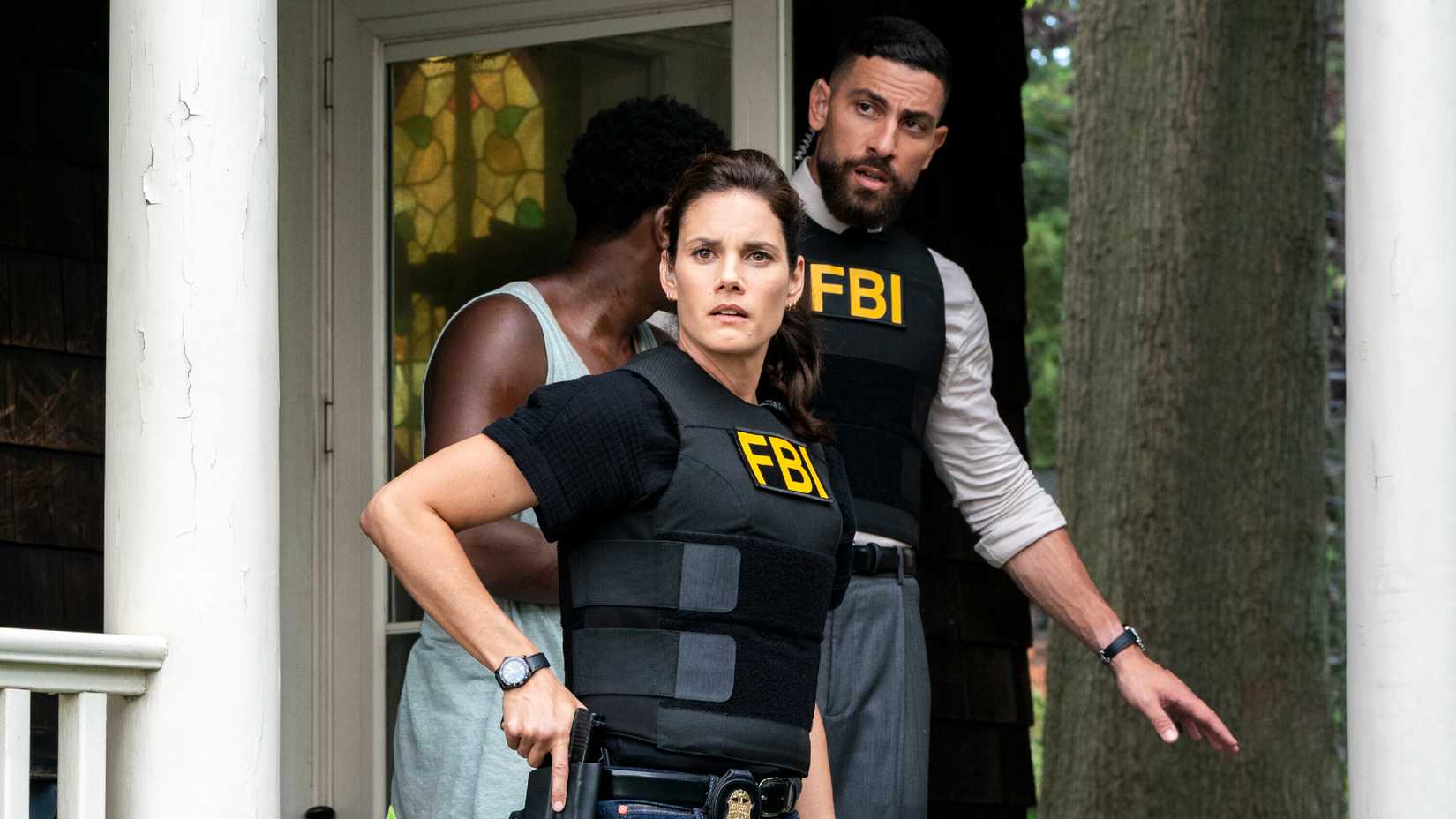 Missy Peregrym and Zeeko Zaki in FBI season 8