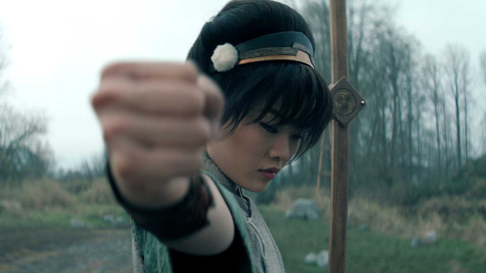 Miyako as Toph in Season 2 of Avatar The Last Airbender
