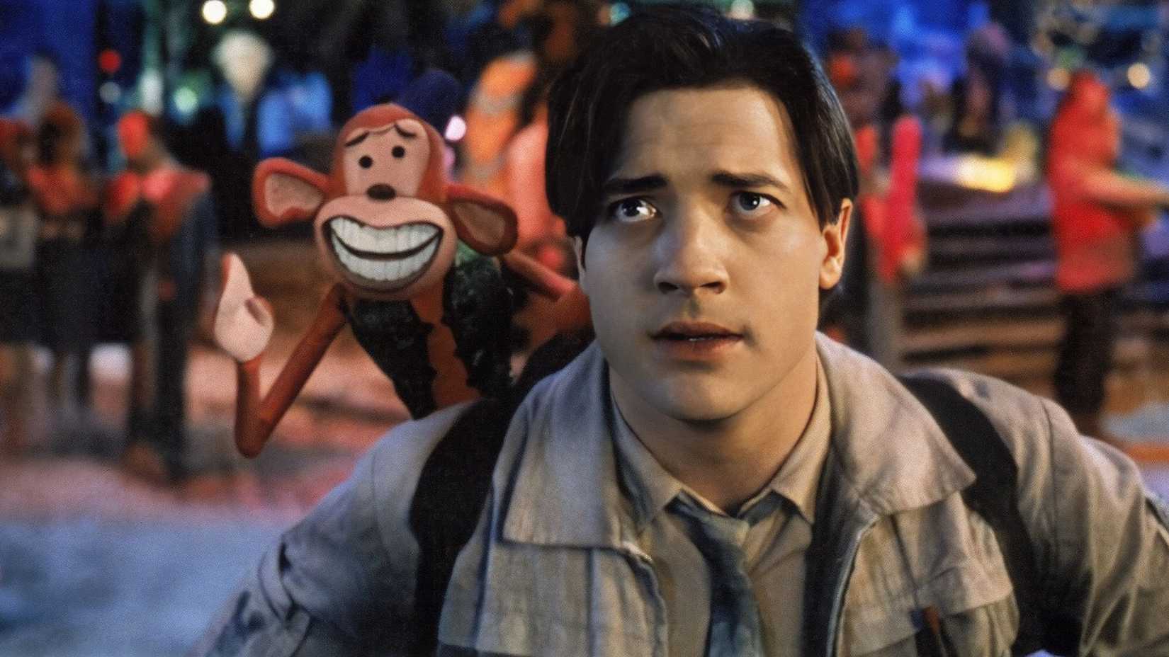 Monkeybone no ombro de Brendan Fraser em Monkeybone