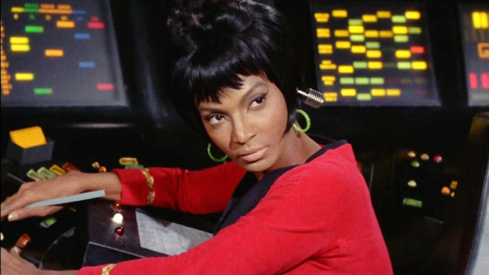 Nichelle Nichols as Uhura in Star Trek