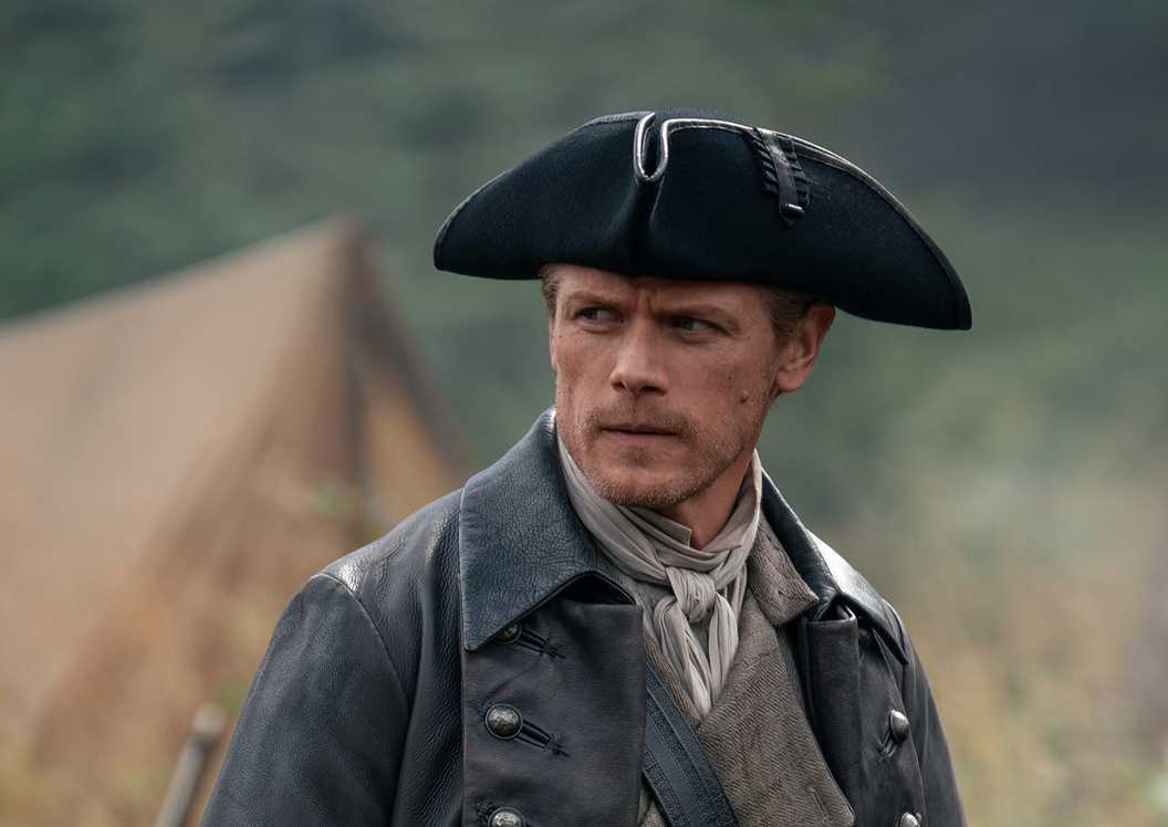 Jamie looking intense in the Outlander season 8 finale