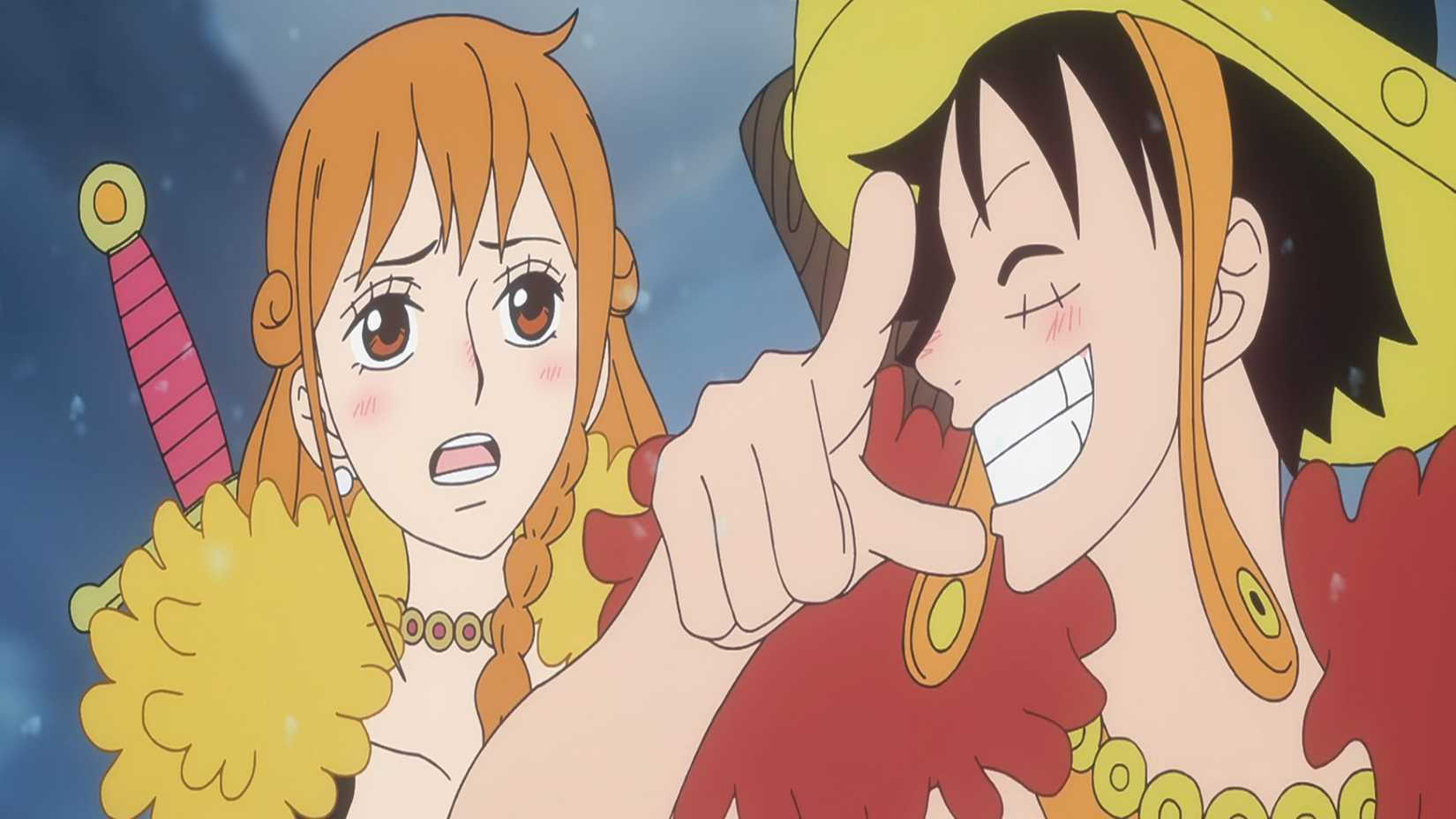 A new eyecatcher with Luffy and Nami