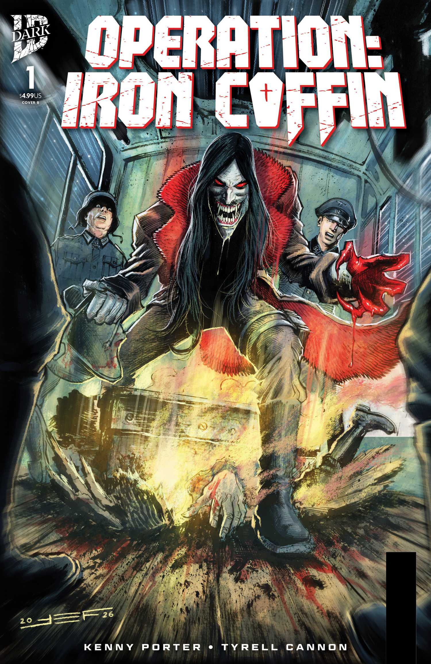 OPERATION IRON COFFIN #1 Cover B by Juan Ferreyra