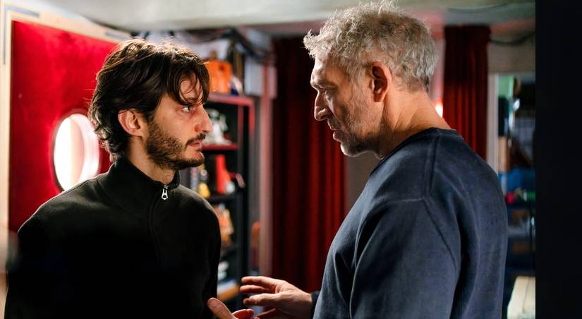 Pierre Ninet and Vincent Cassel in Parallel Tales