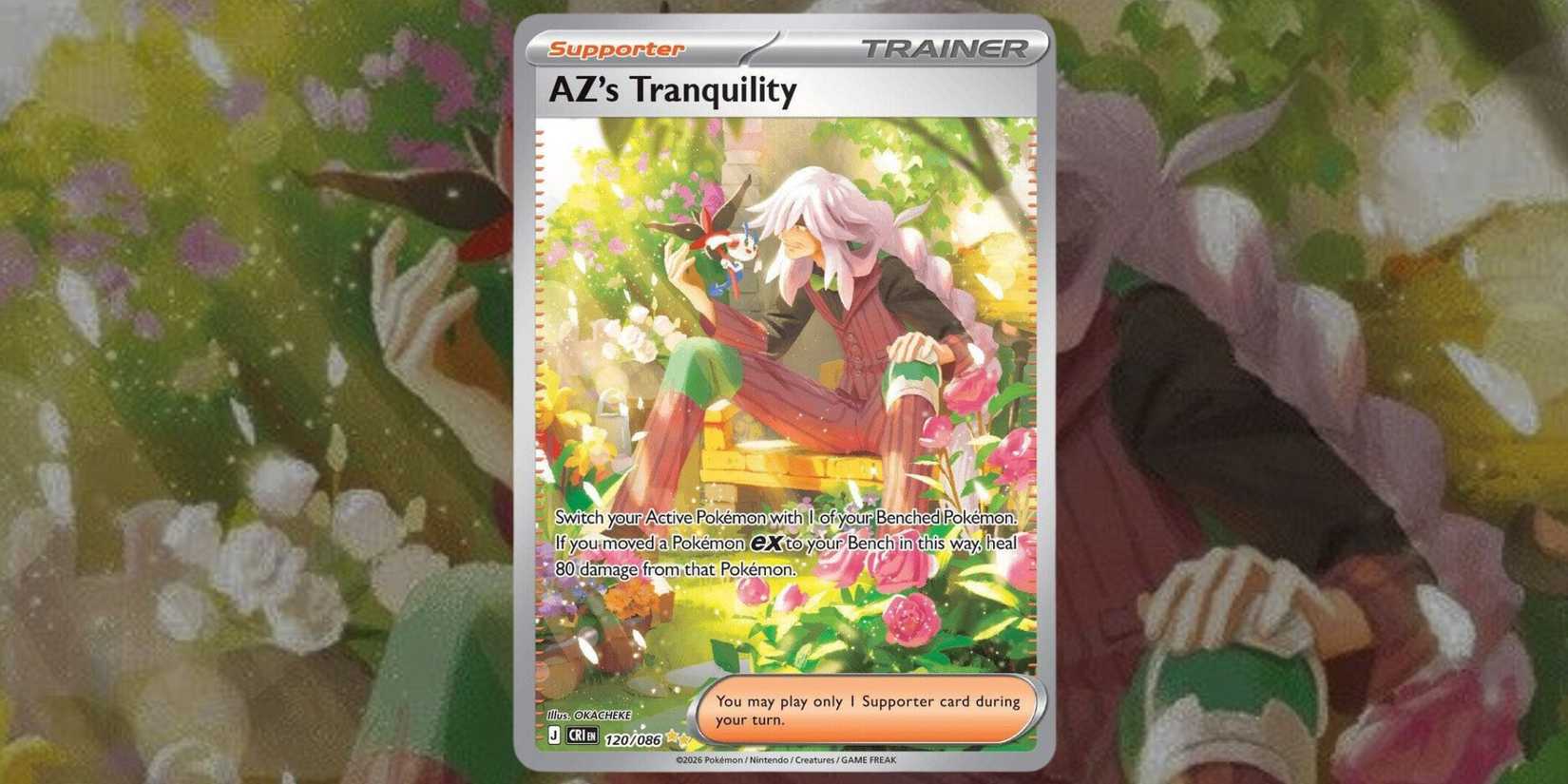 Pokemon TCG Chaos Rising AZ's Tranquility card 120