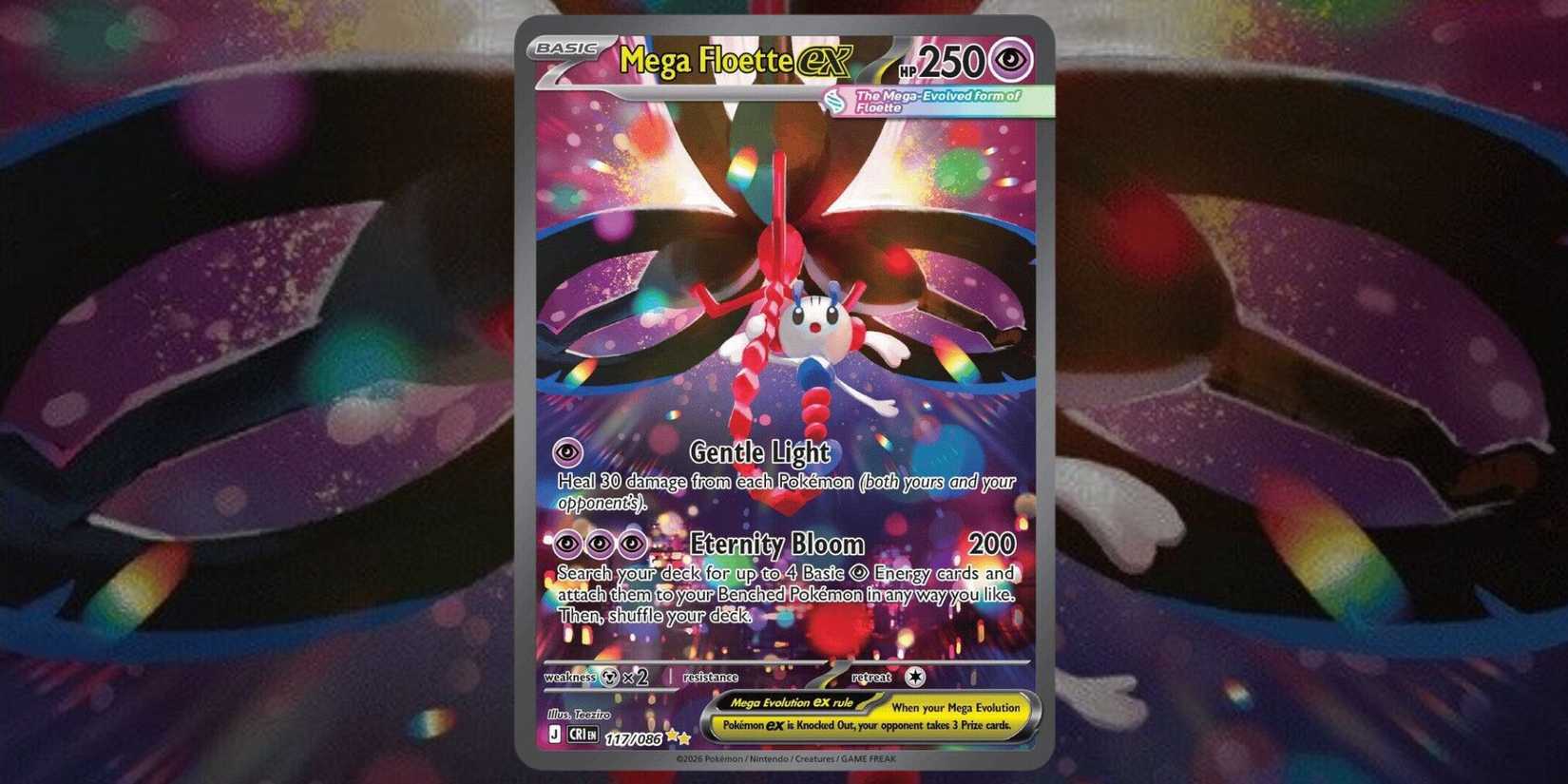 Pokemon TCG Chaos Rising Mega Floette ex card 117