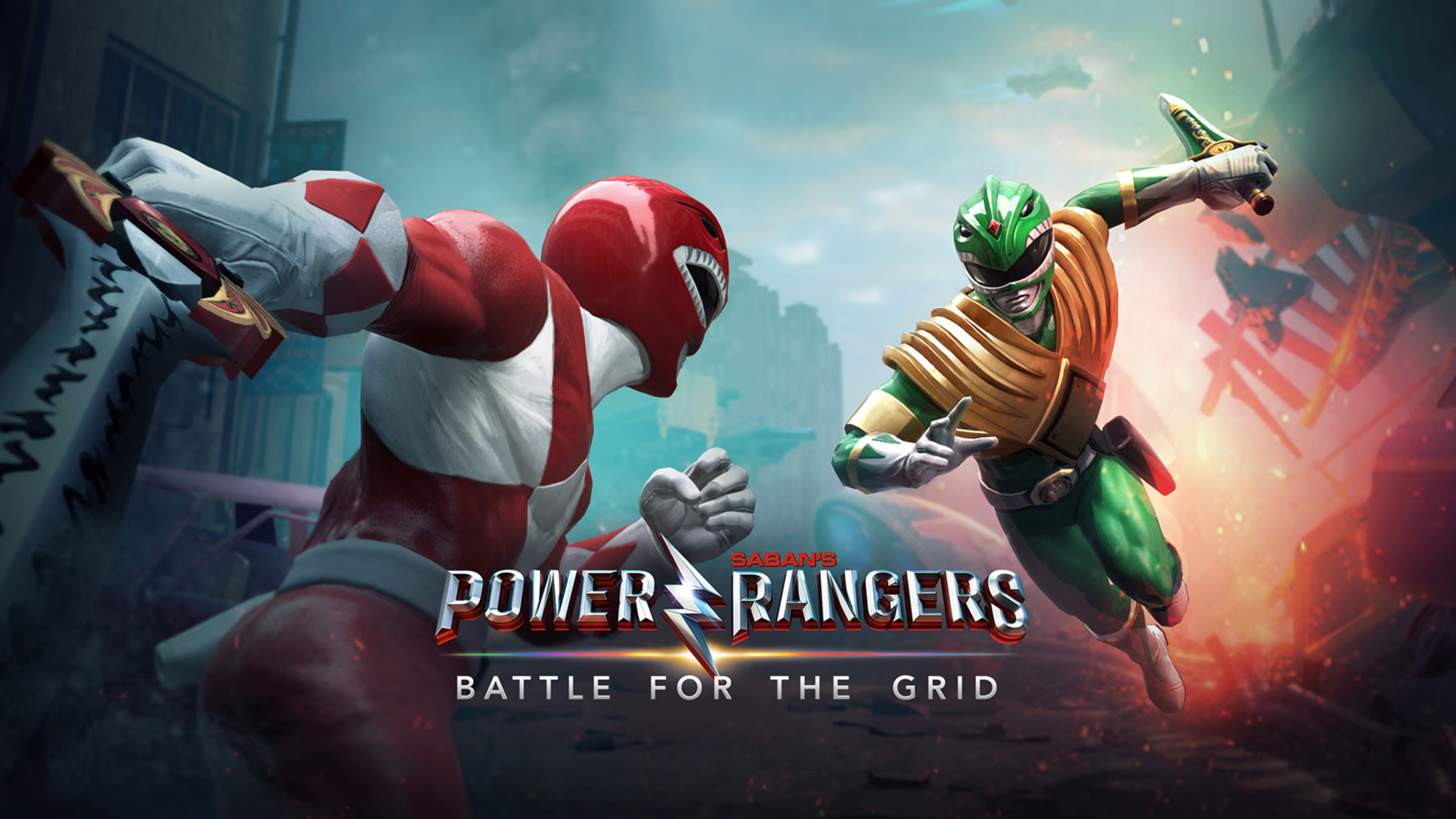 power rangers battle for the grid key art