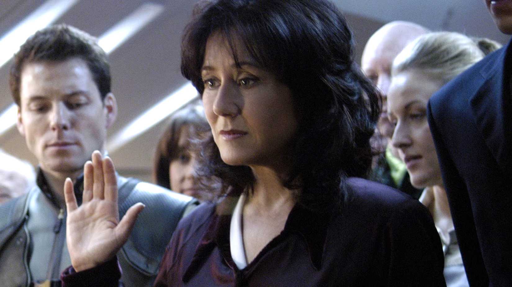 President Laura Roslin sworn in Battlestar Galactica