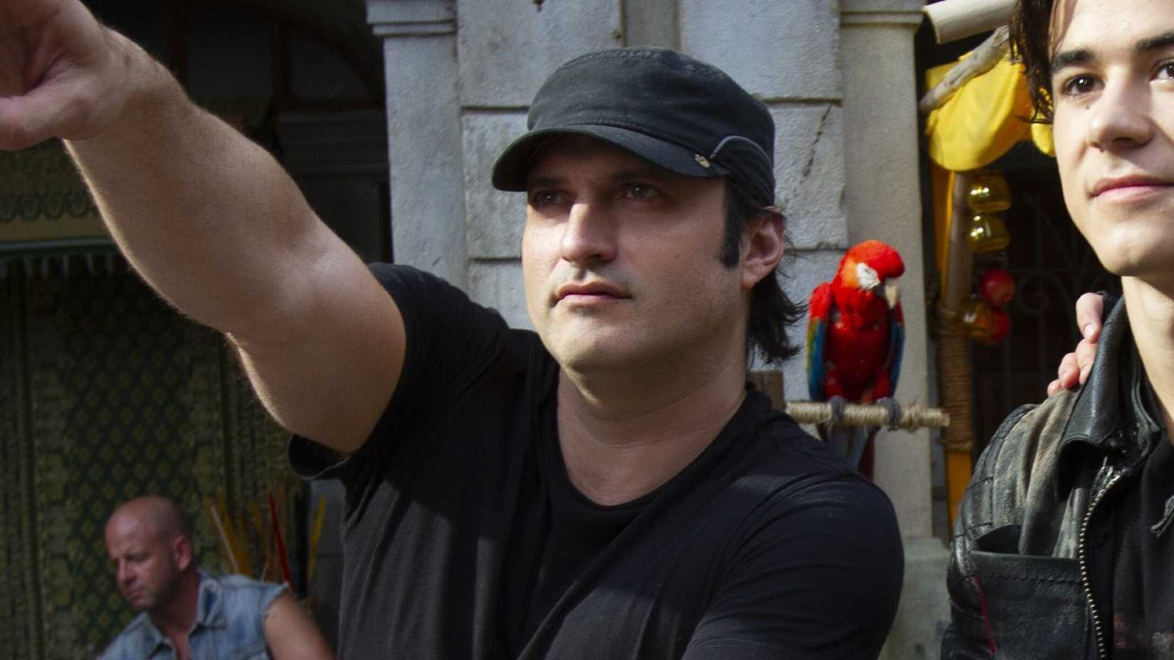 Robert Rodriguez no set de Alita: Anjo de Combate