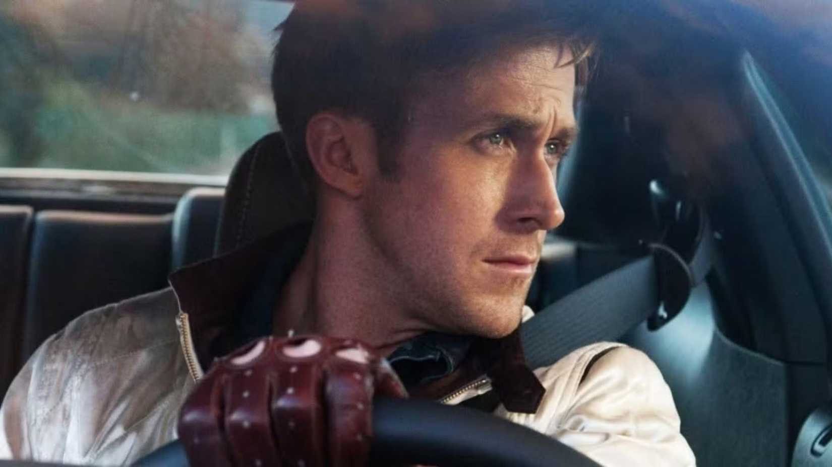 Ryan Gosling como o motorista em Drive