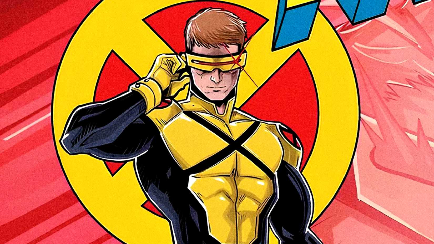Scott Summers aka Cyclops engages his visor in X-Men art by Luciano Vecchio