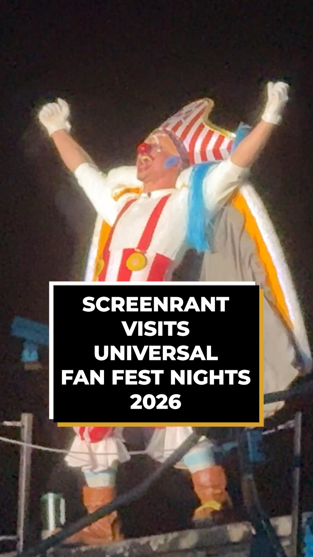 ScreenRant Visits Universal FanFest Nights 2026