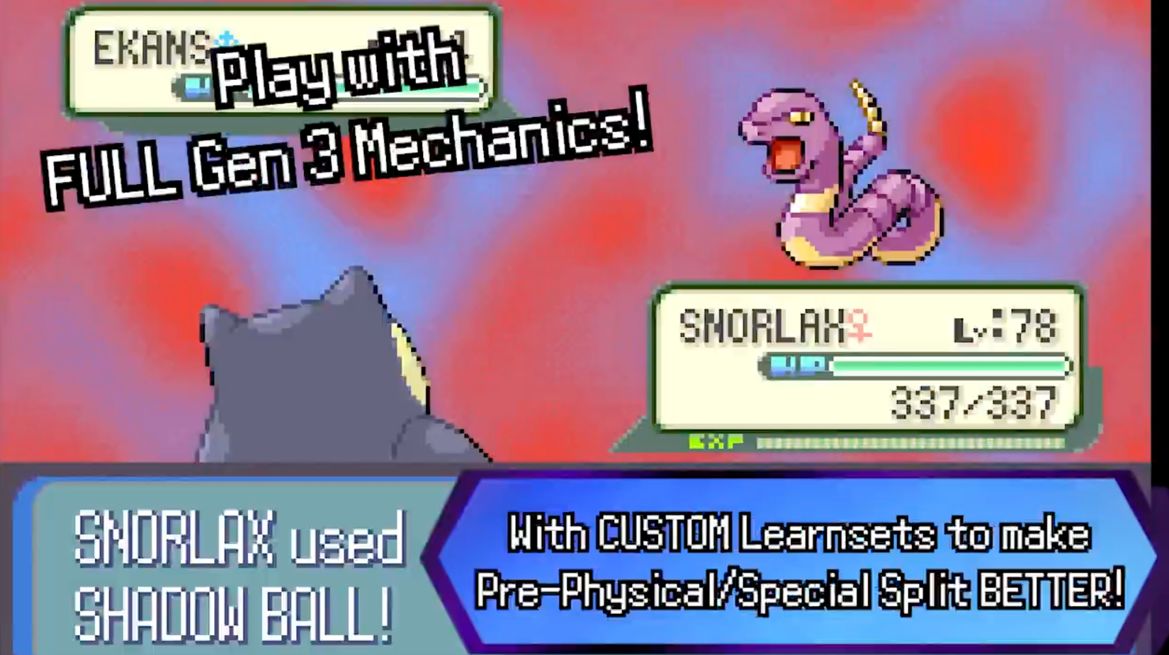 Image shows gameplay from Pok&eacute;mon Royal Sapphire ROM hack