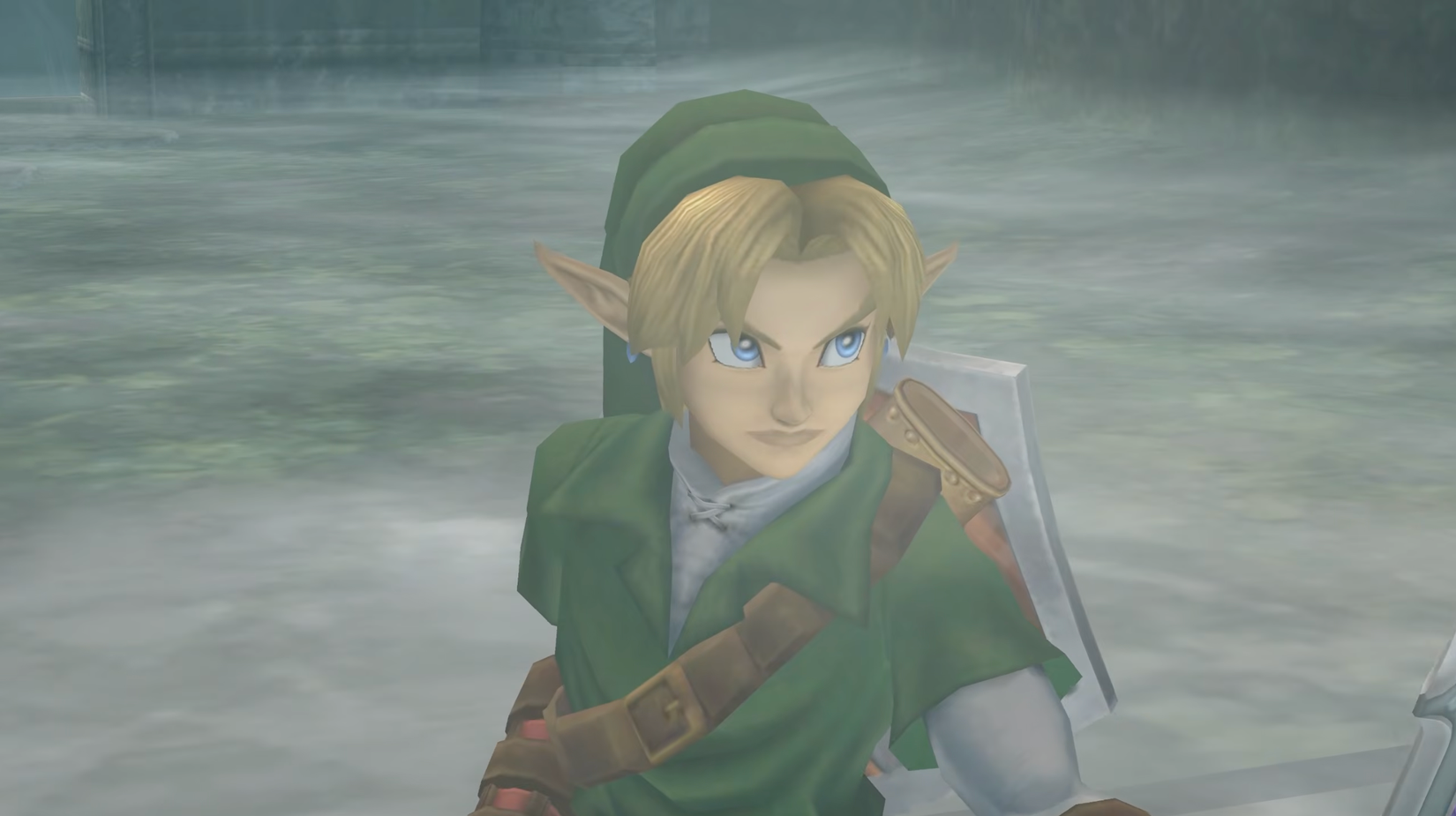 Image shows an upscaled Link in Wind Waker fan-made remaster