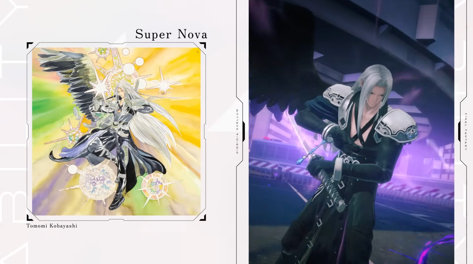 Image shows Sephiroth in Dissidia Duellum Final Fantasy