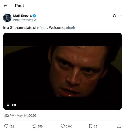 Sebastian Stan confirmado em The Batman 2