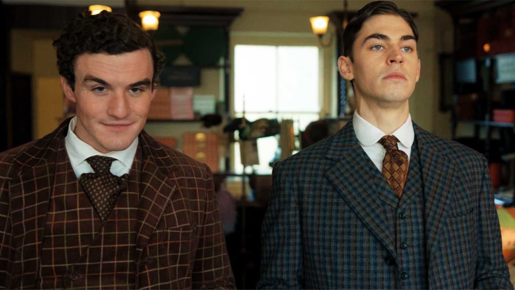 Sherlock and Moriarty standing together in Young Sherlock season 1, episode 3