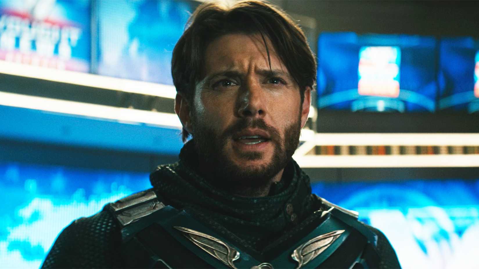 Soldier Boy looking at Homelander in The Boys season 3