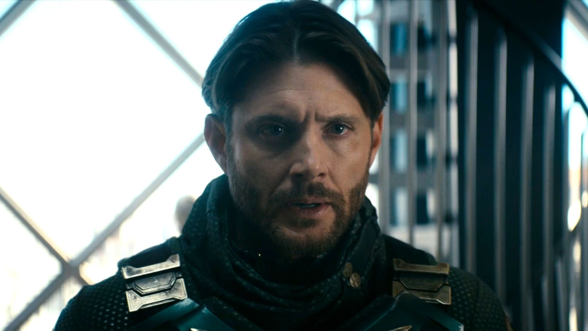 Soldier Boy looking serious in The Boys season 5 episode 8
