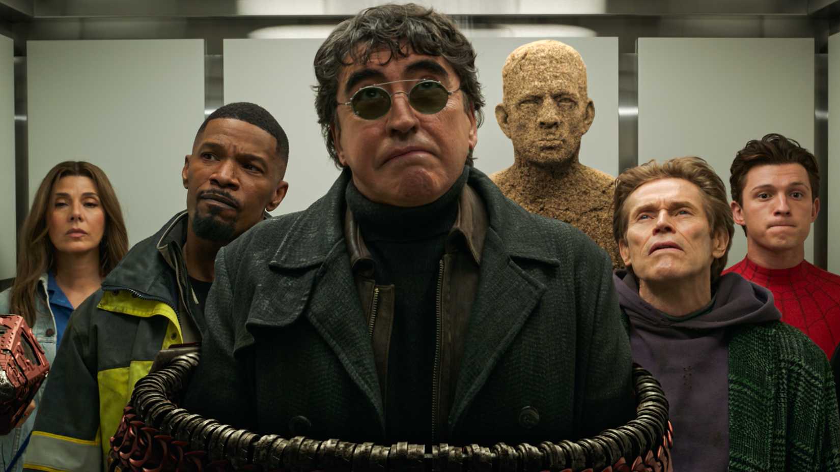 spider man no way home marisa tomei may parker jamie foxx electro alfred molina doc ock willem dafoe green goblin tom holland spider man