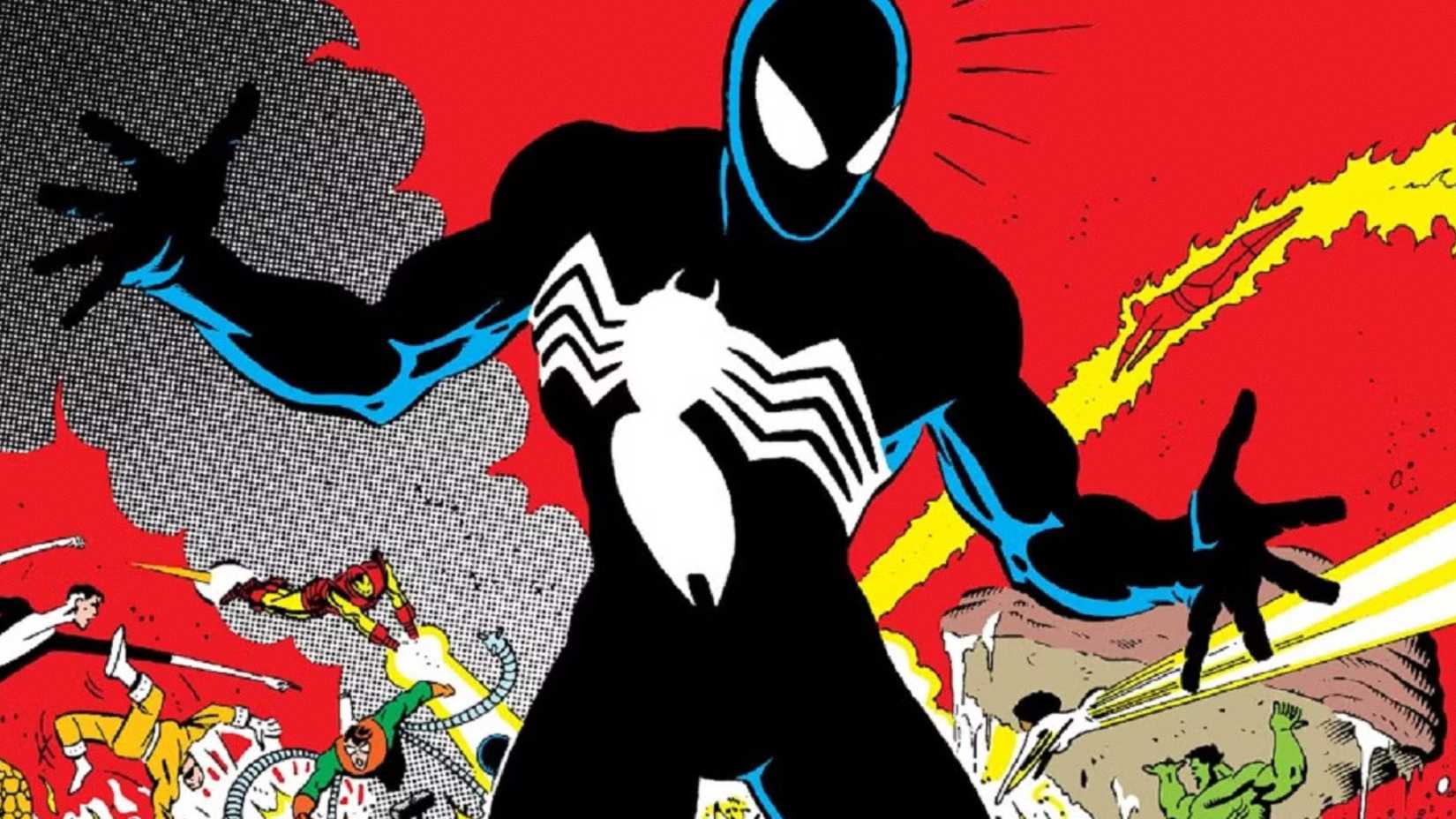Spider-Man wears his symbiote suit in Marvel's Secret Wars