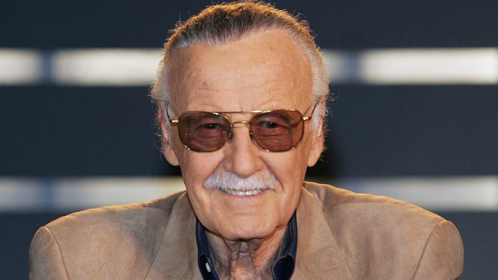 Stan Lee smiling for the camera