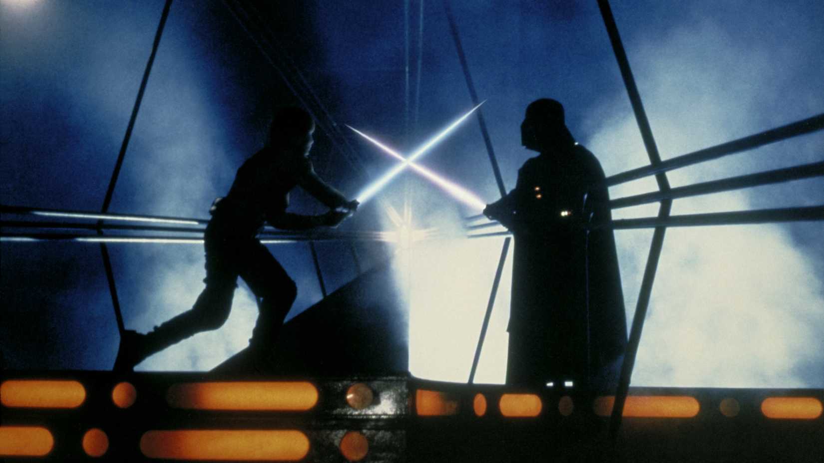 Luke Faces Off Against Darth Vader In The Empire Strikes Back