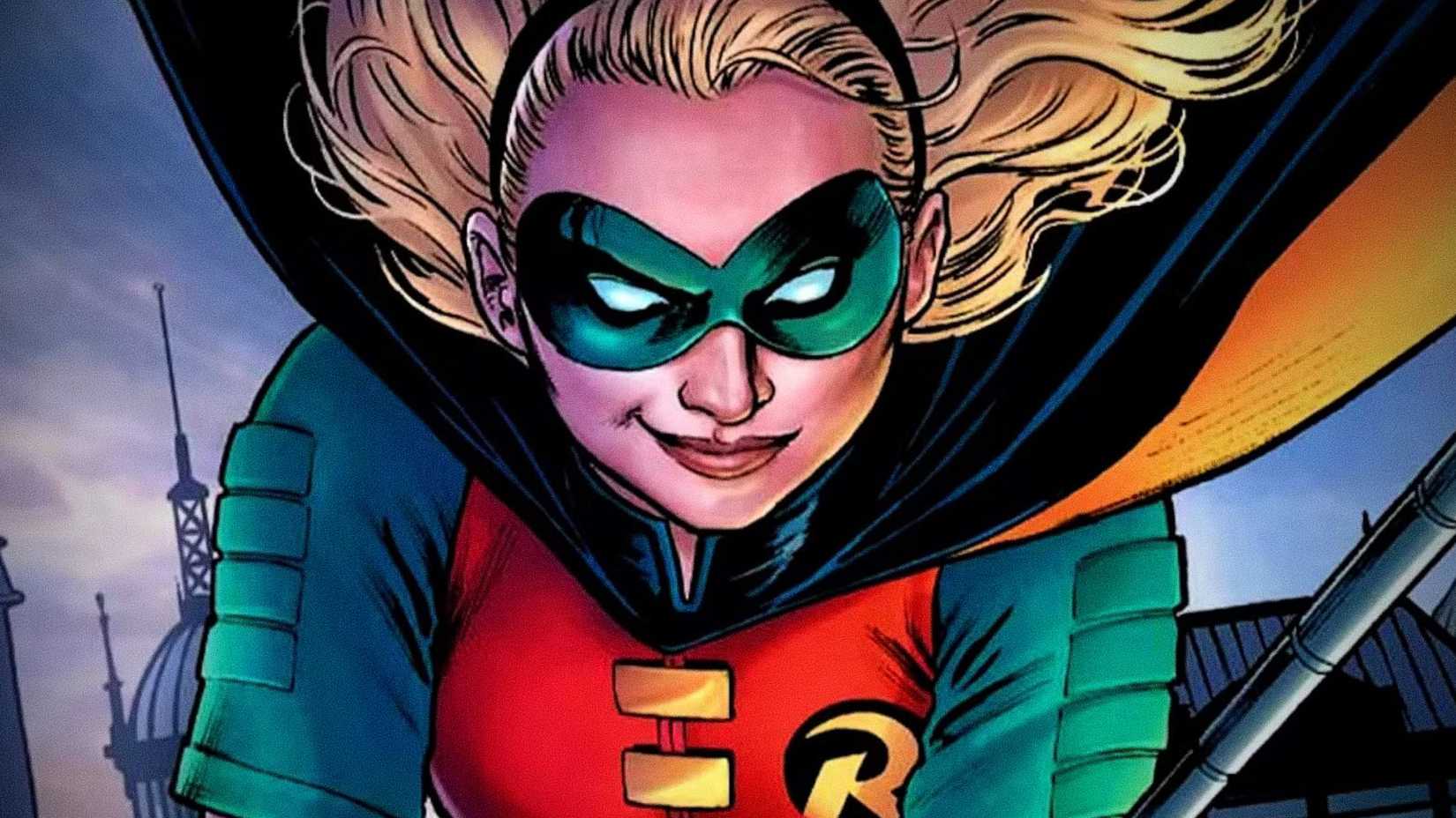 Stephanie Brown wears her Robin costume