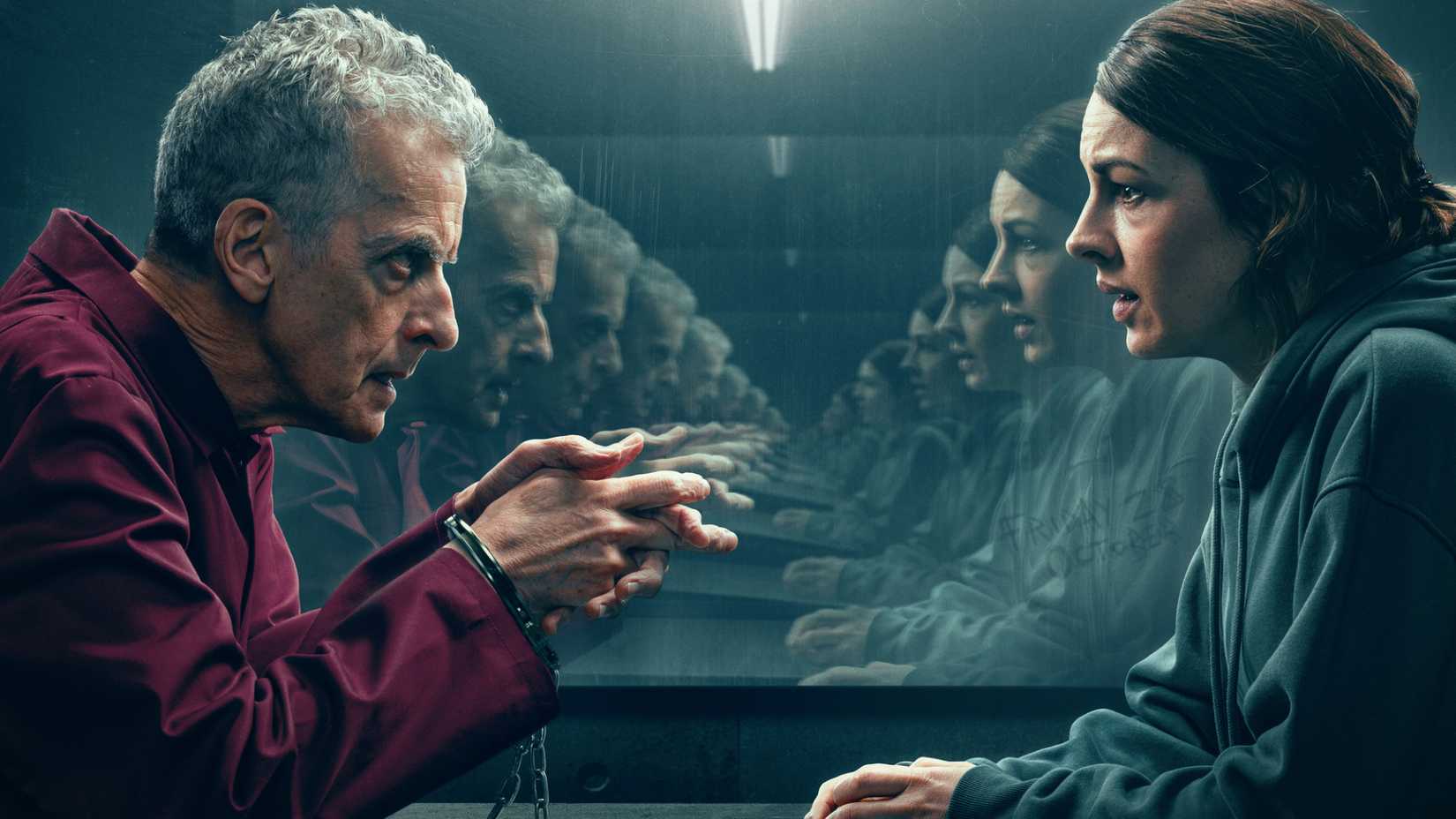 Pôster de The Devil’s Hour com os protagonistas