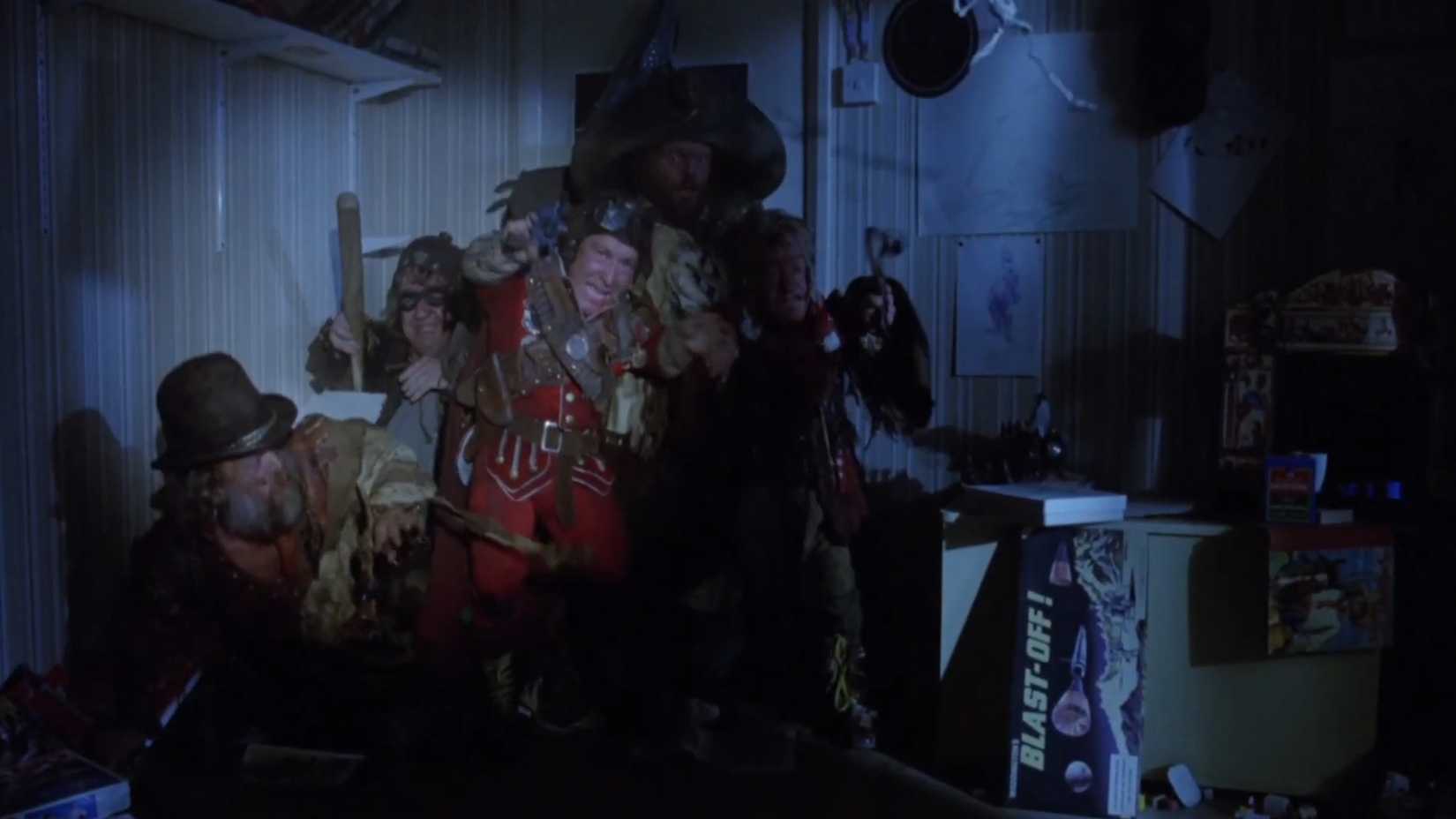The dwarves from Time Bandits invading Kevins room