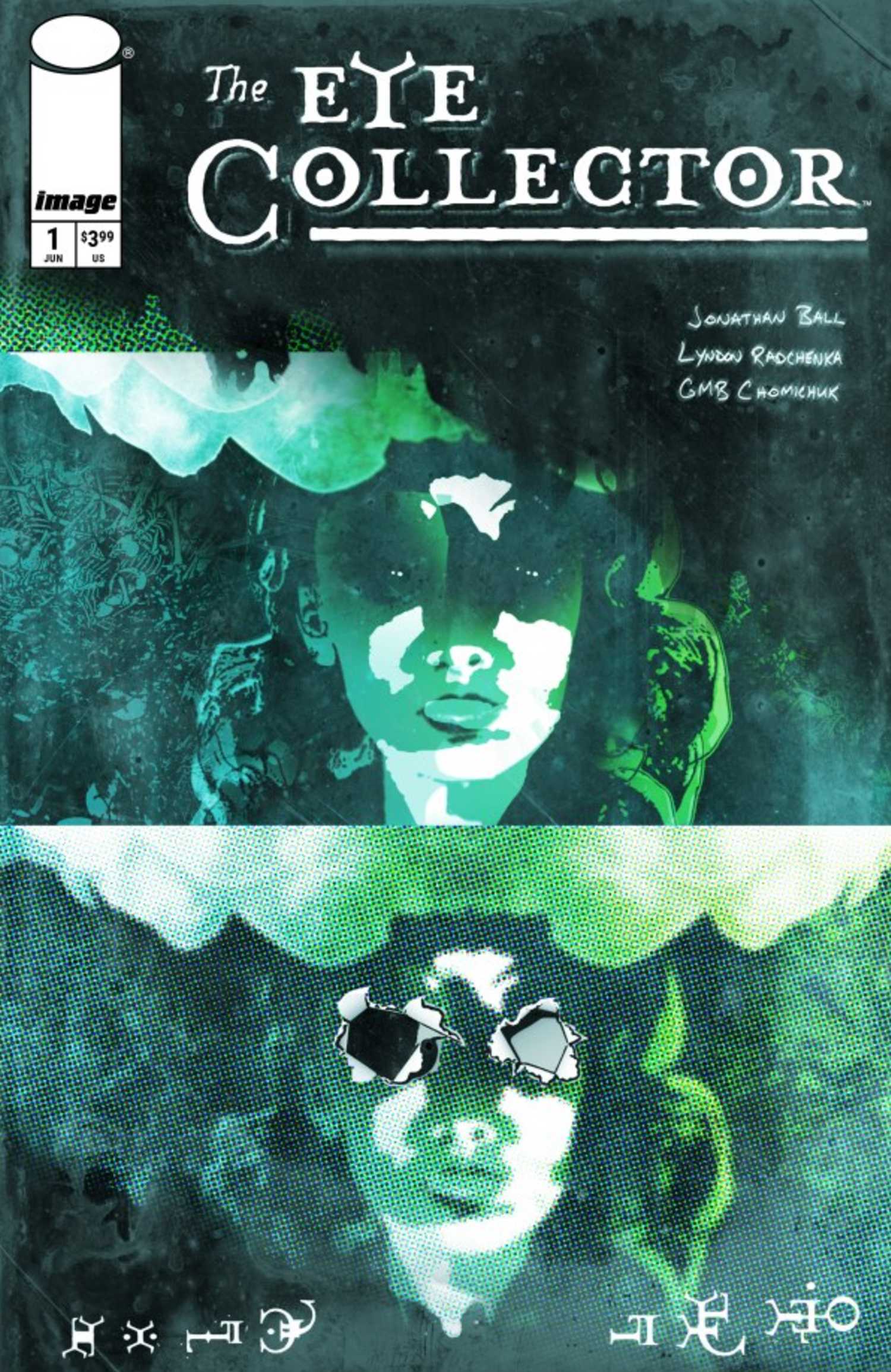 the eye collector 1 variant cover showing, you guessed it, eyes 3