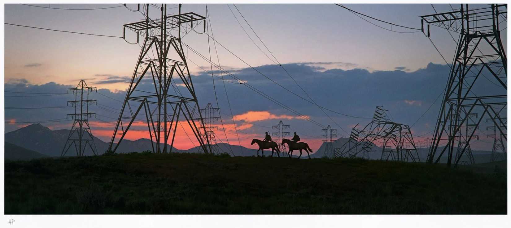 The last of us powerlines art print