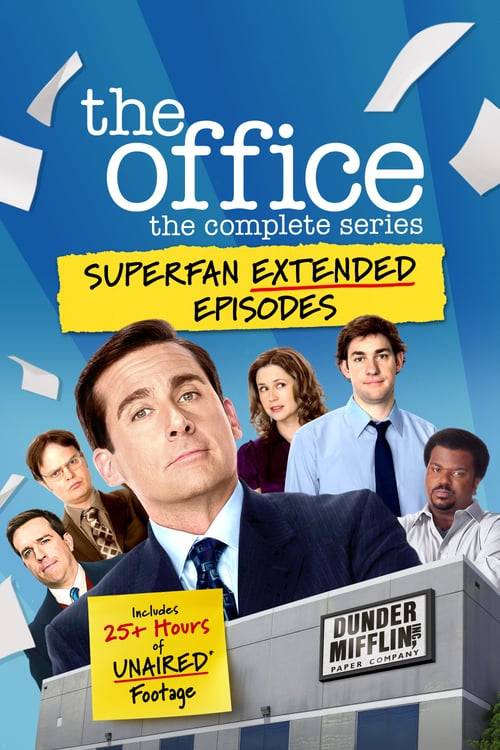 Embalagem oficial da coleção Superfan Extended Episodes de The Office