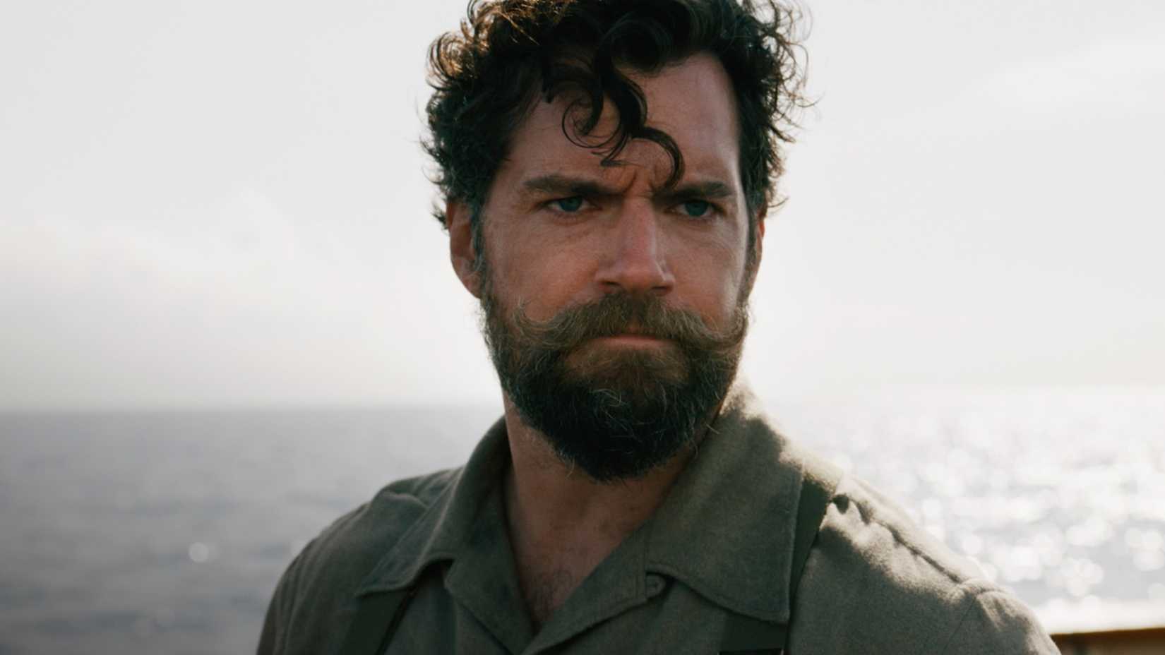 Henry Cavill looking serious in The Ministry of Ungentlemanly Warfare