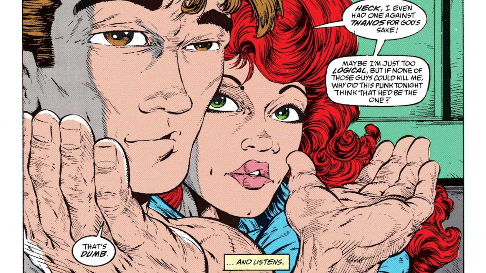 todd mcfarlane art of PETER PARKER AND MARY JANE FROM SPIDER-MAN 1 1991