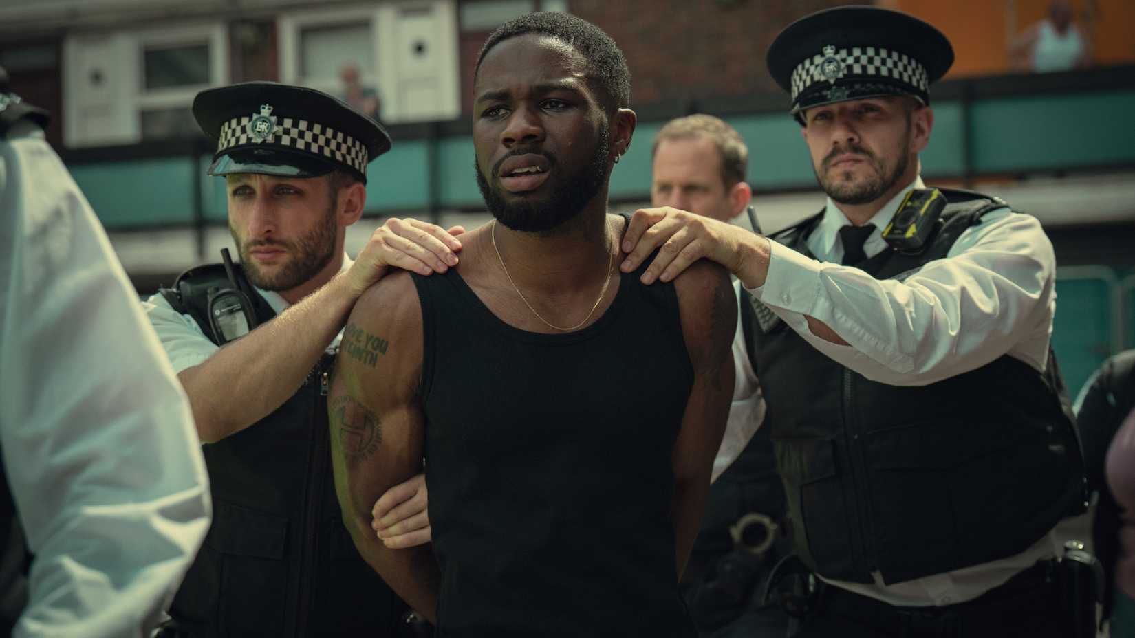 A character being arrested in Top Boy.