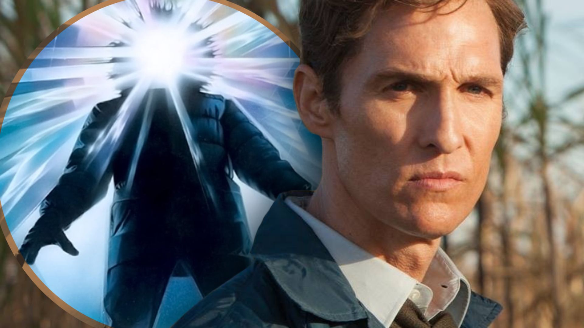 true detective's Rust Cohle alongside john carpenter's the thing-1