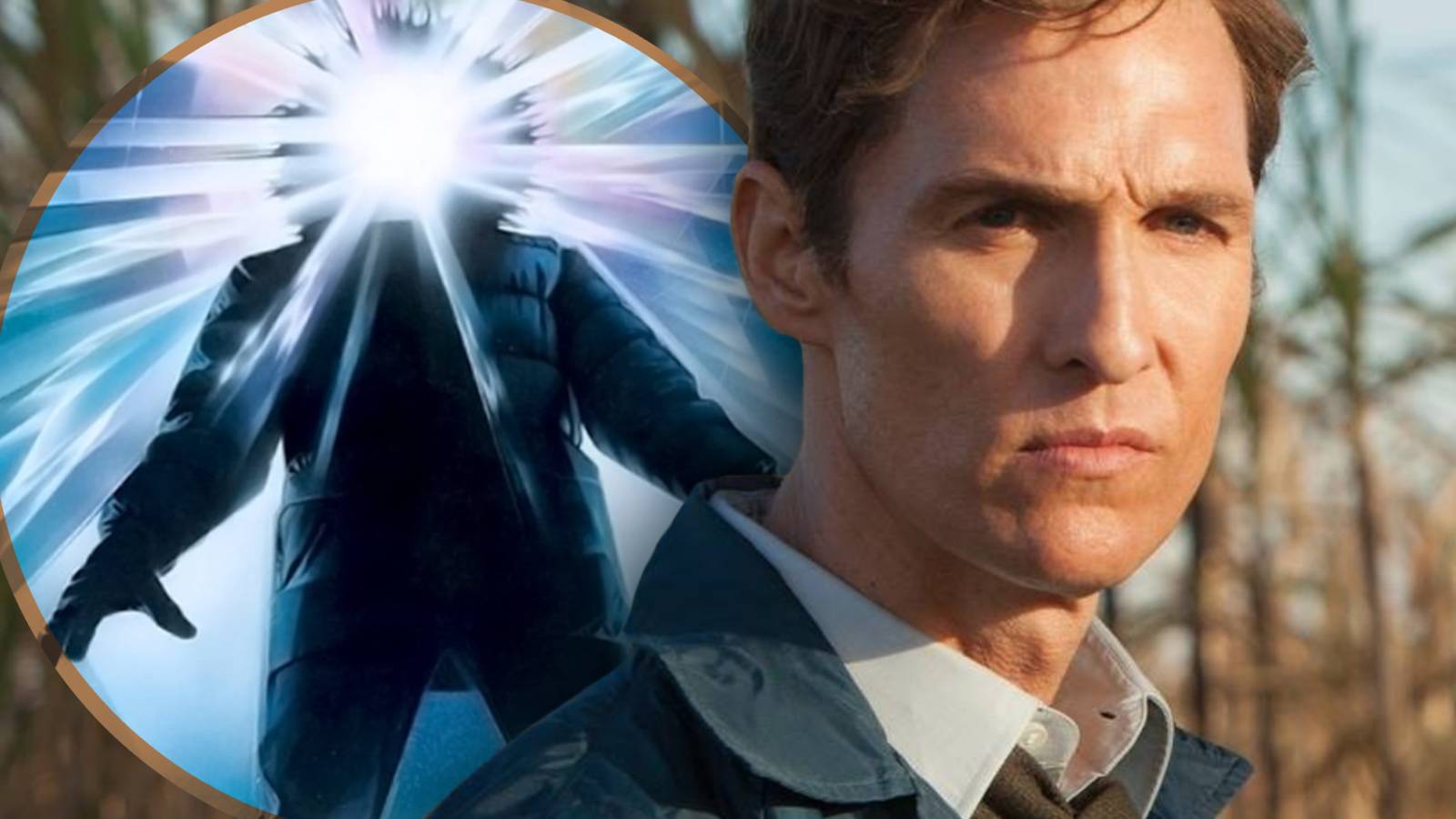 true detective's Rust Cohle alongside john carpenter's the thing-1